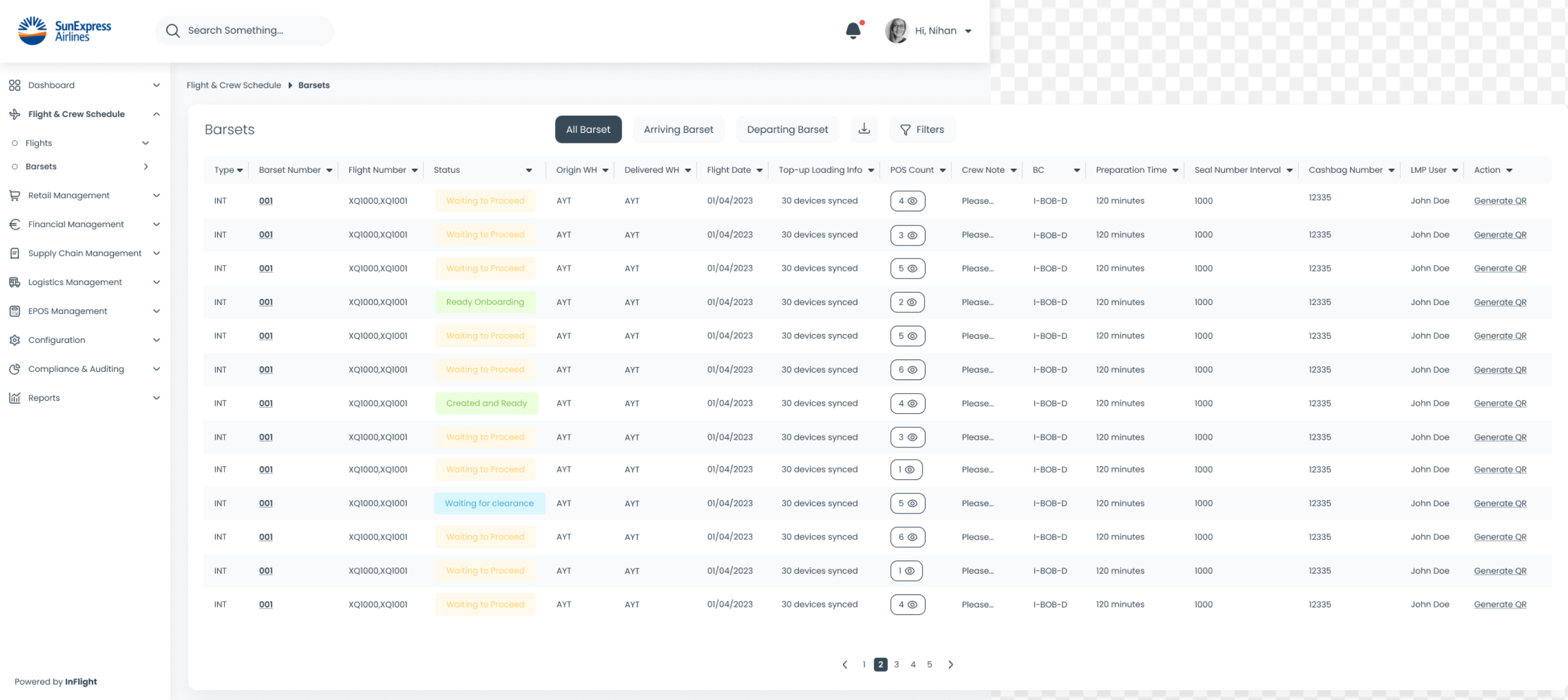 Backoffice Screenshot 1 - Barset Management
